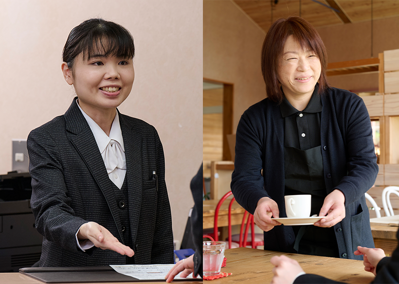 運営施設で働く方の様子